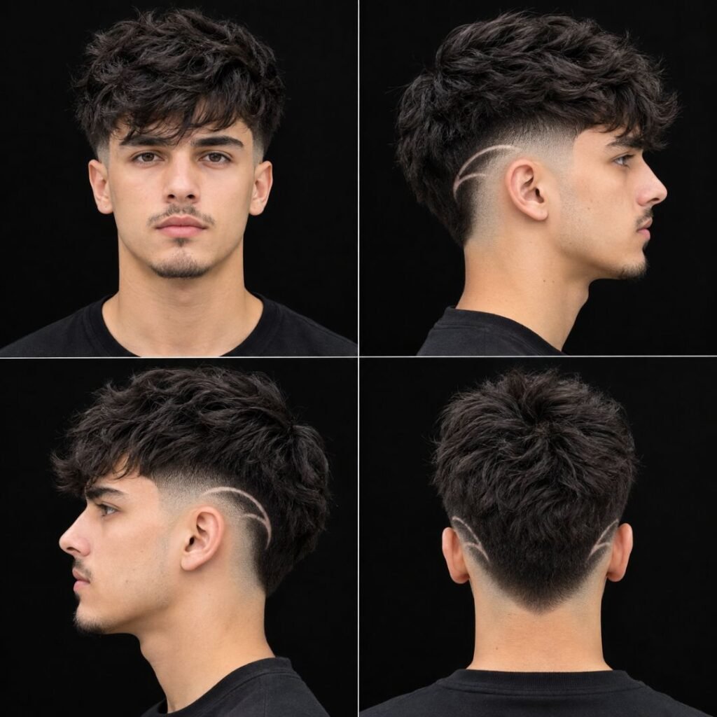 Behind the Ear Burst Fade Design