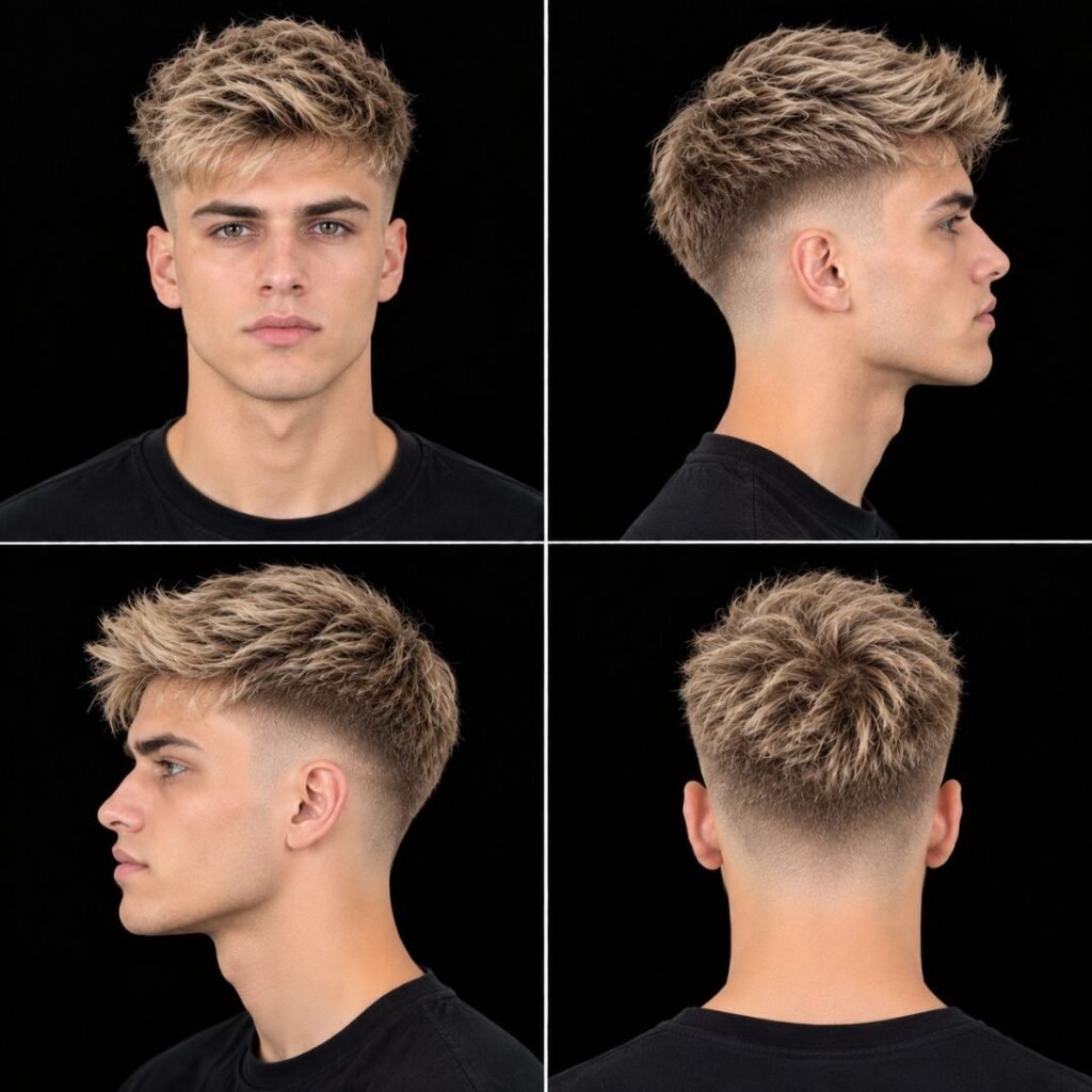 Blonde Mid Taper Fade Styles