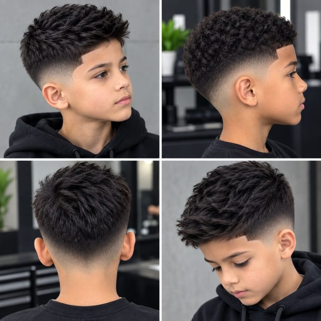 Boy Fade Haircuts Black