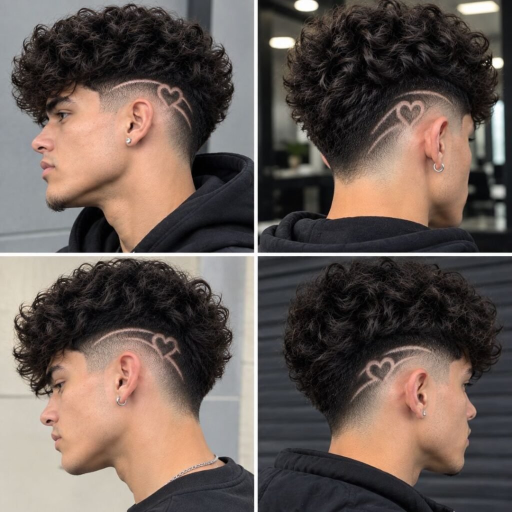 Burst Fade Heart Design
