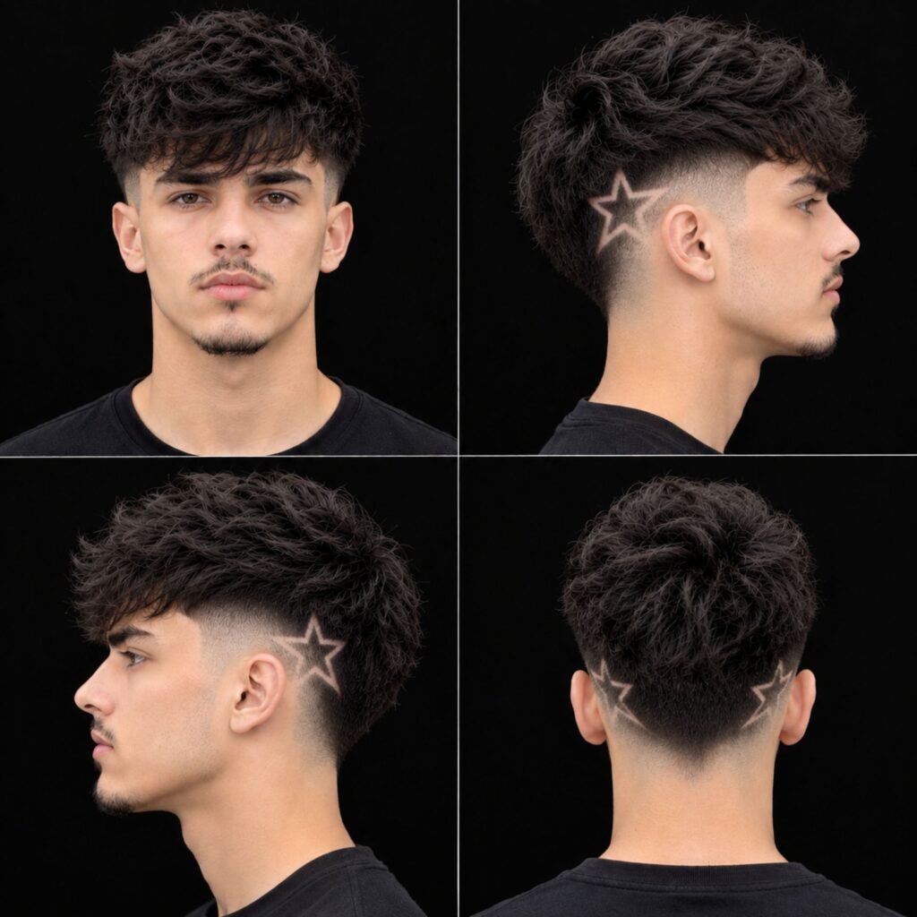 Burst Fade Star Design