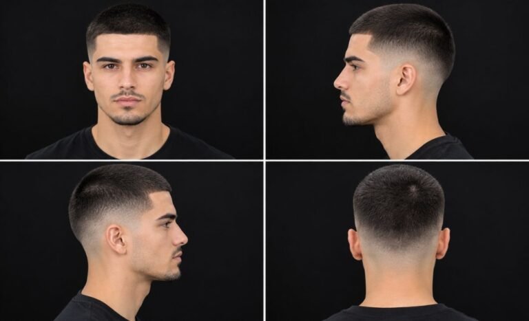 Buzz Cut with Mid Taper: