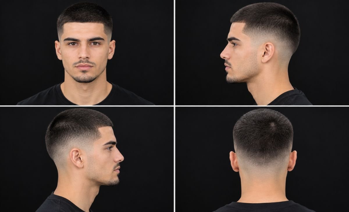 Buzz Cut with Mid Taper: