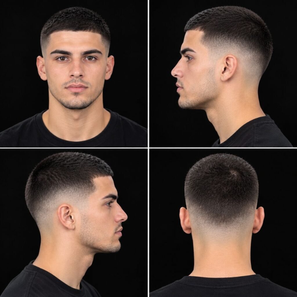 Classic Buzz with Mid Taper Fade
