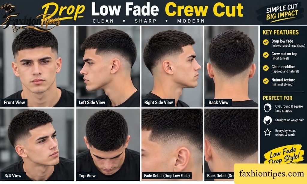 Drop Low Fade Crew Cut