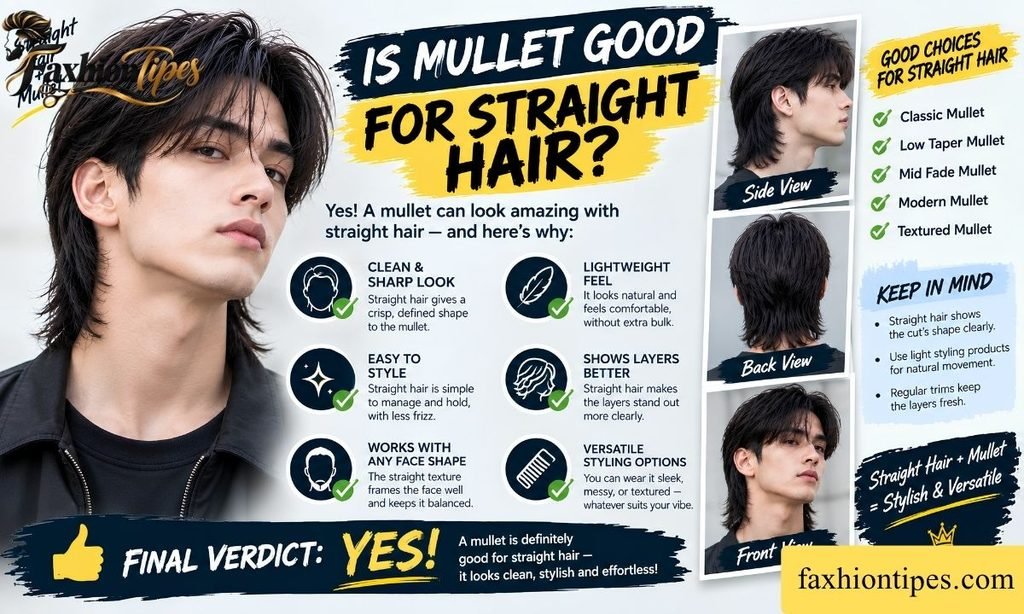 Is mullet good for straight hair?