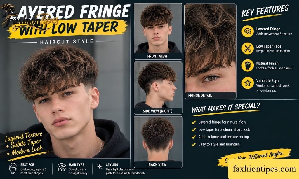 Layered Fringe with Low Taper