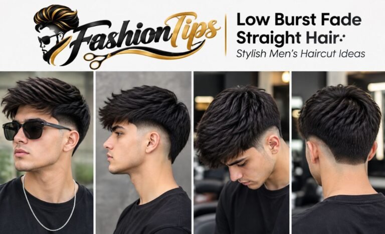Low Burst Fade Straight Hair: Stylish Men's Haircut Ideas