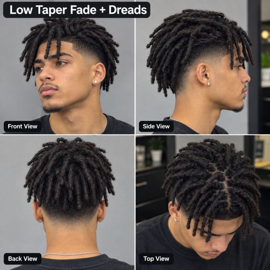 Low Taper Fade + Dreads