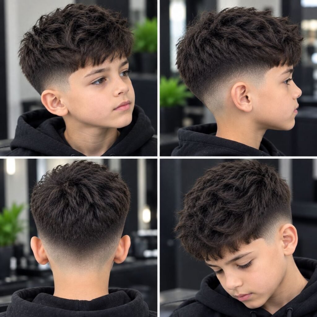Low Taper Fade with Textured Crop