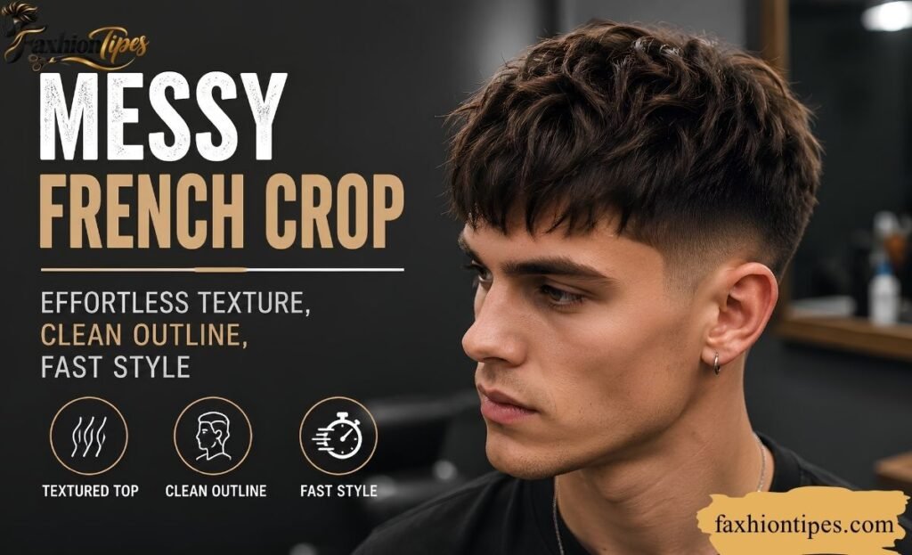 Messy French Crop: Effortless Texture, Clean Outline, Fast Style