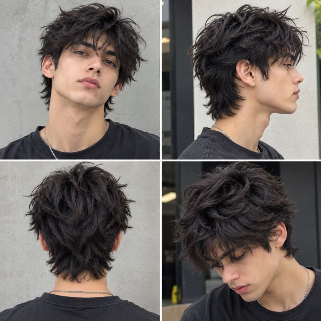 Messy Short Wolf Cut Men