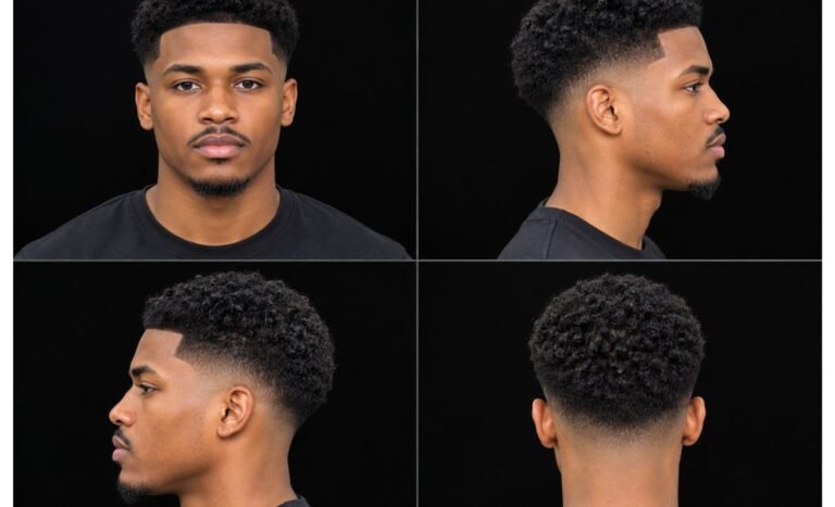 Mid Taper Fade Black Men