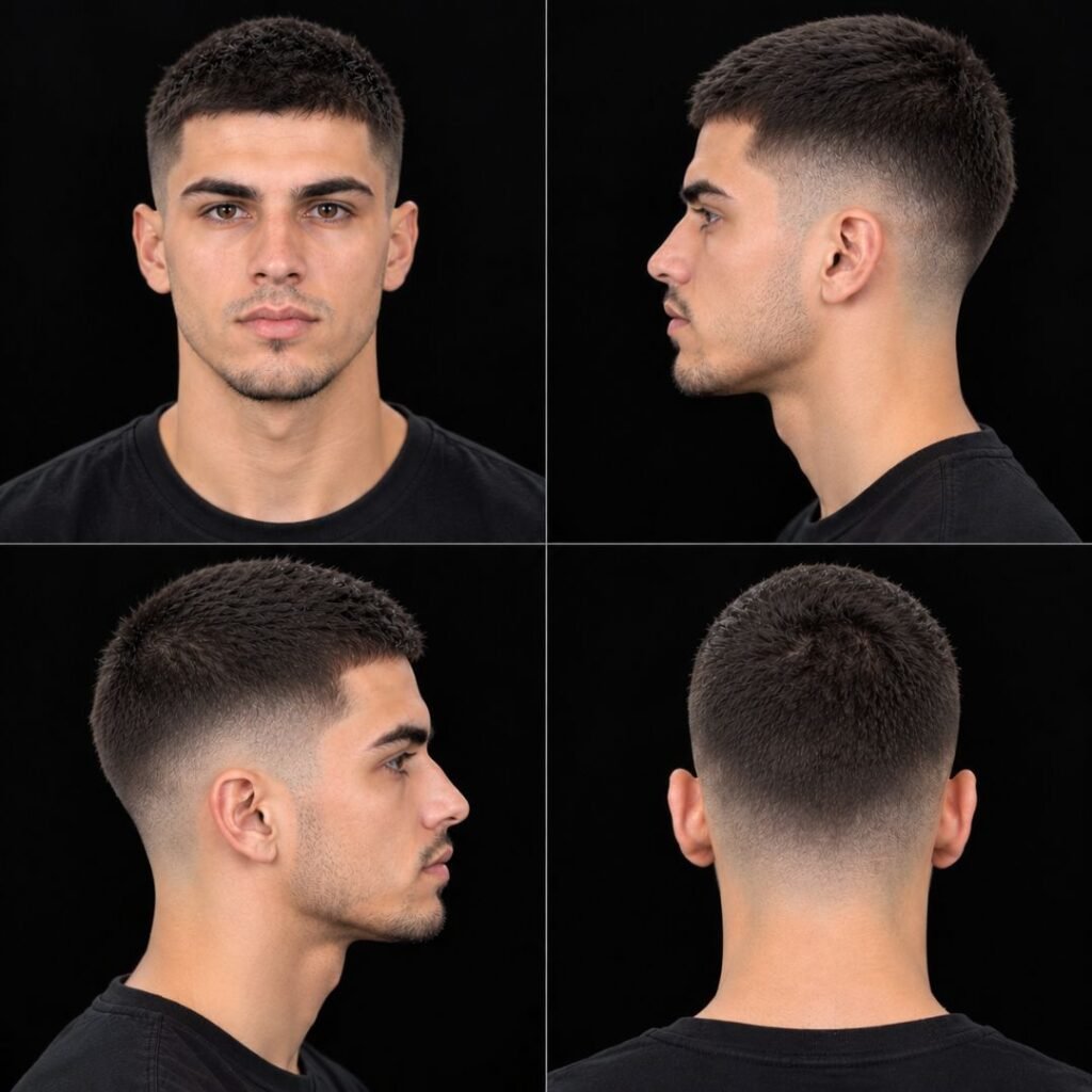 Mid Taper Fade Buzz Cut Tutorial