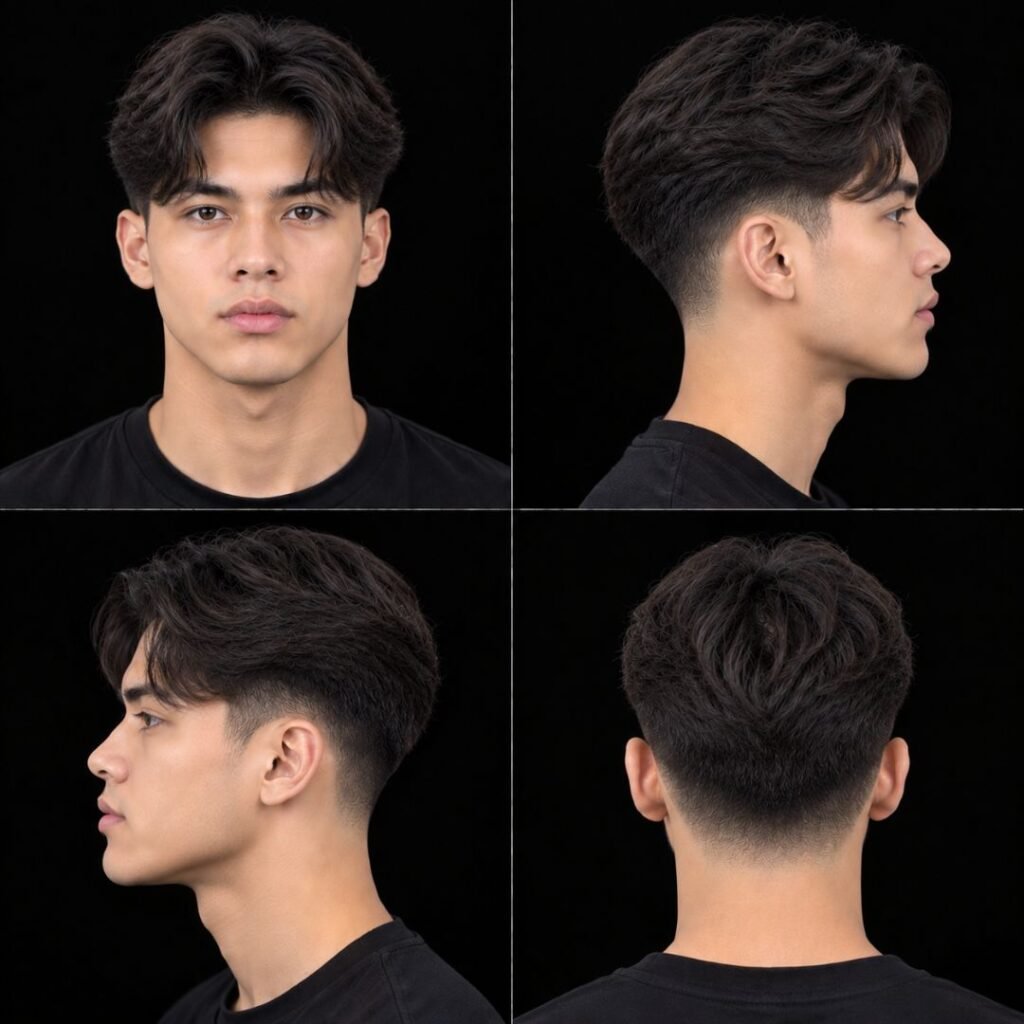 Middle Part Mid Taper