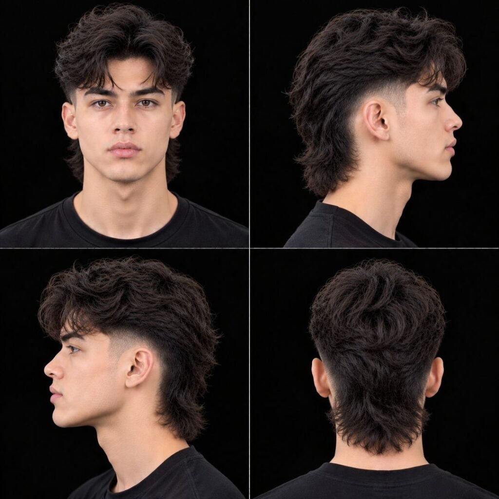 Mid Taper Modern Mullet Men