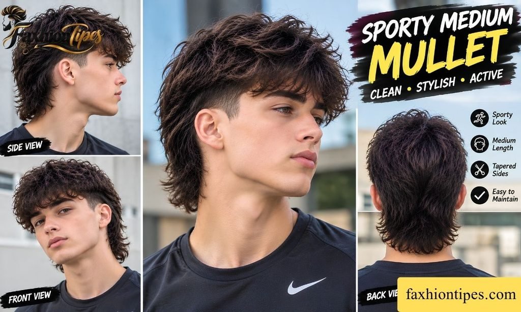 Sporty Medium Mullet