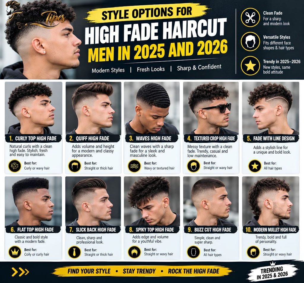 Style Options for High Fade Haircut Men in 2025 and 2026