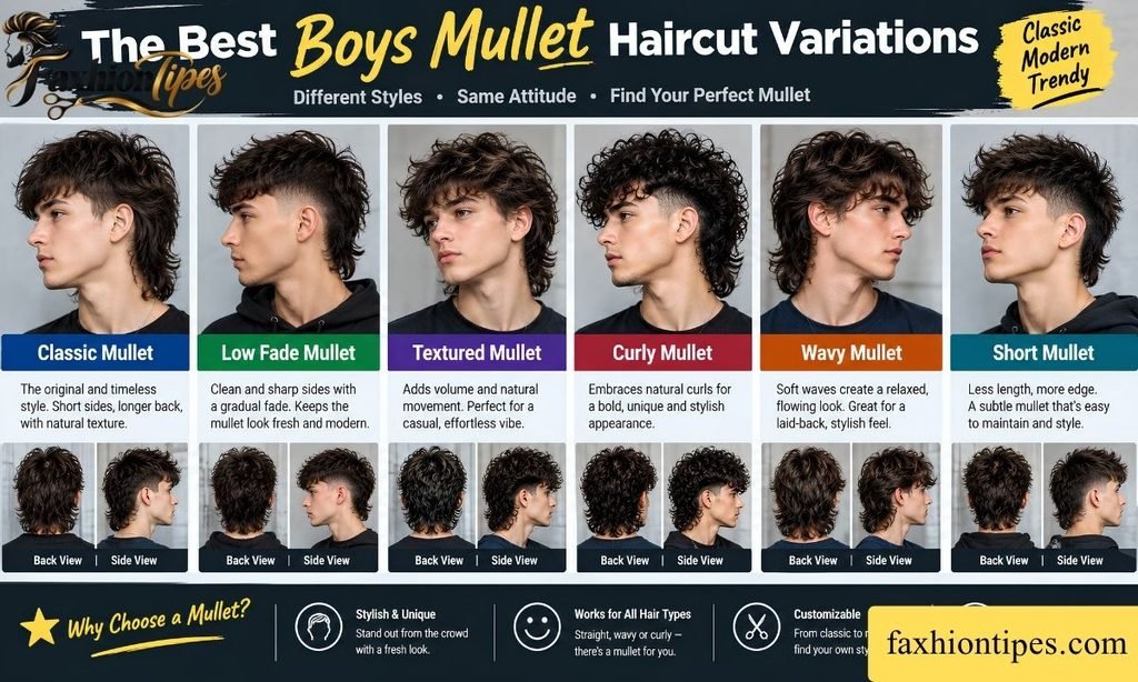 The Best Boys Mullet Haircut Variations