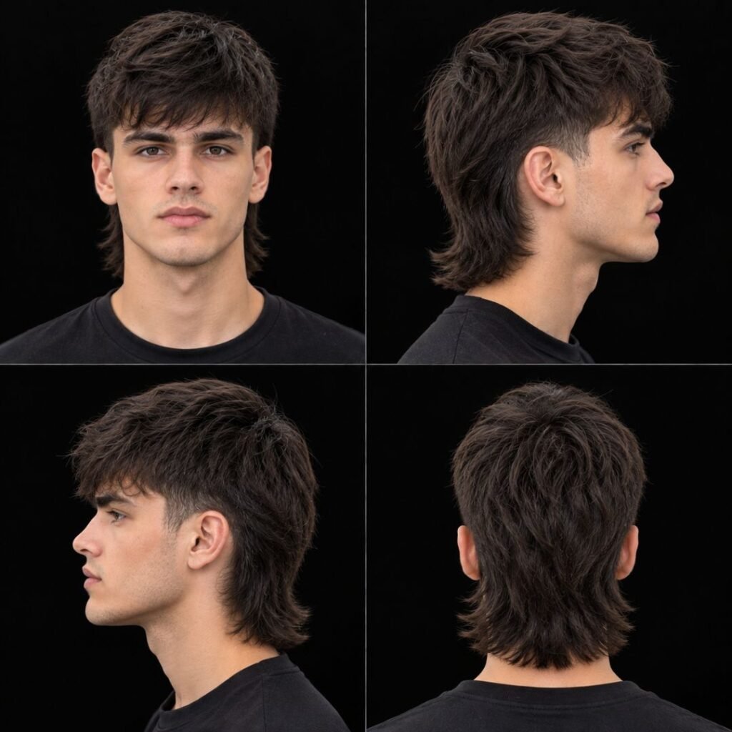 Modern Straight Hair Mullet