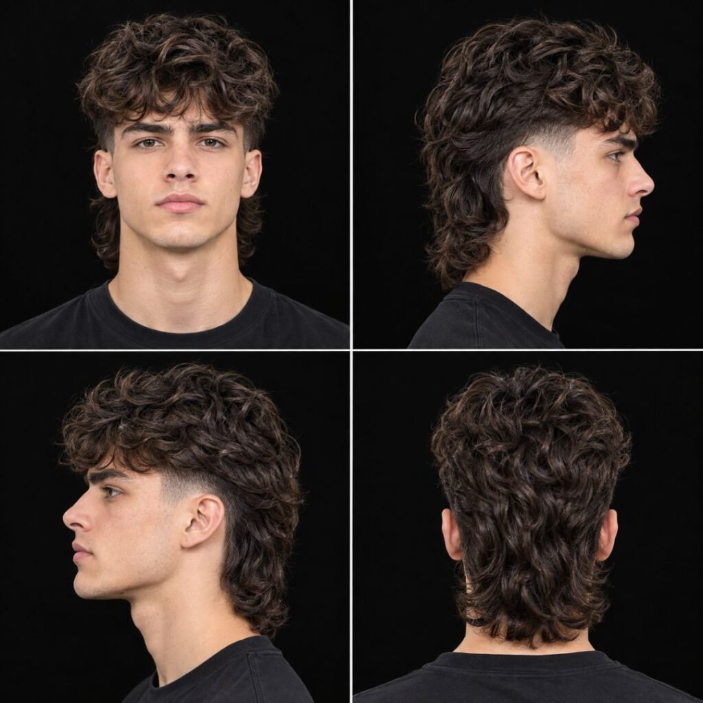 Classic Wavy Mullet Men