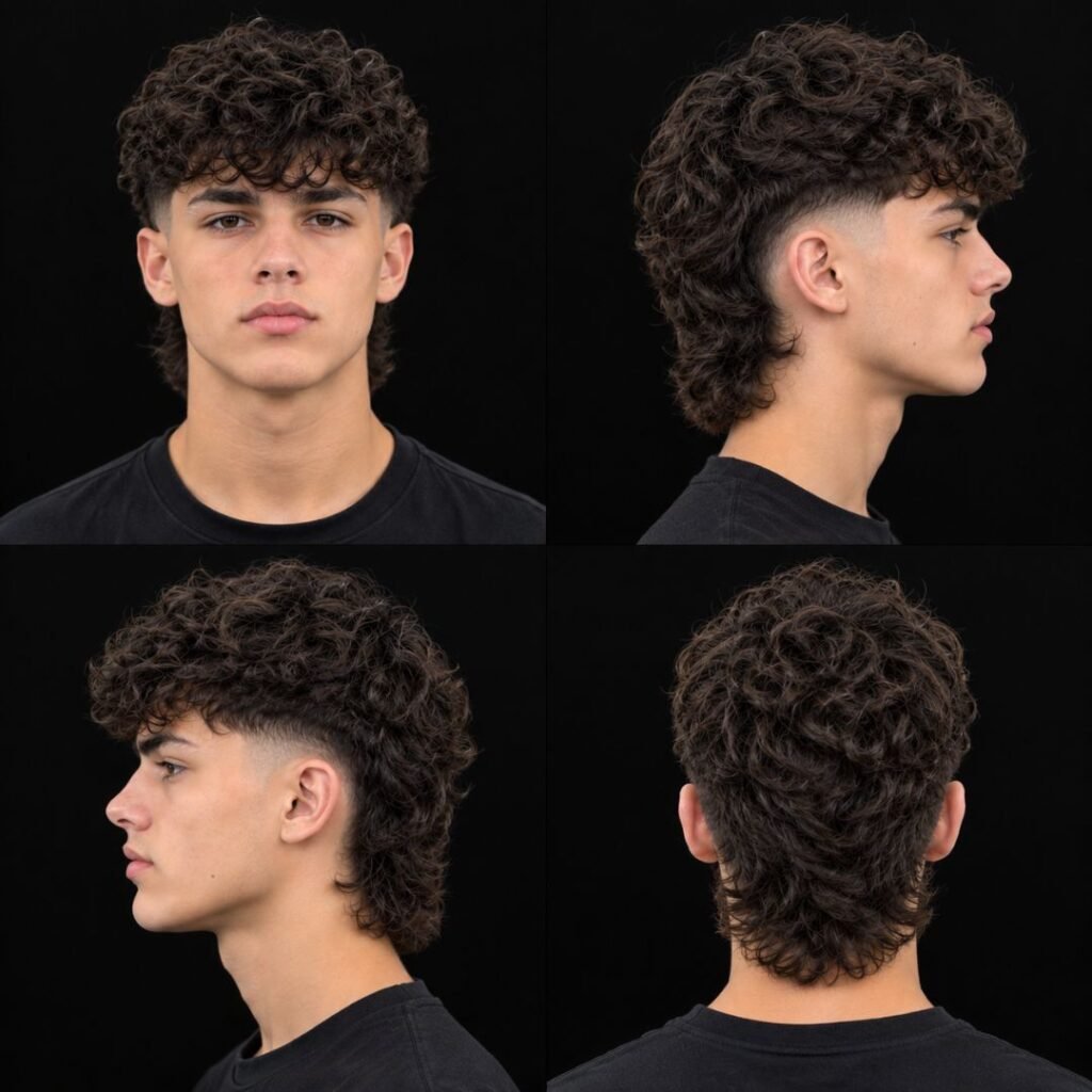 Curly Boys Modern Mullet