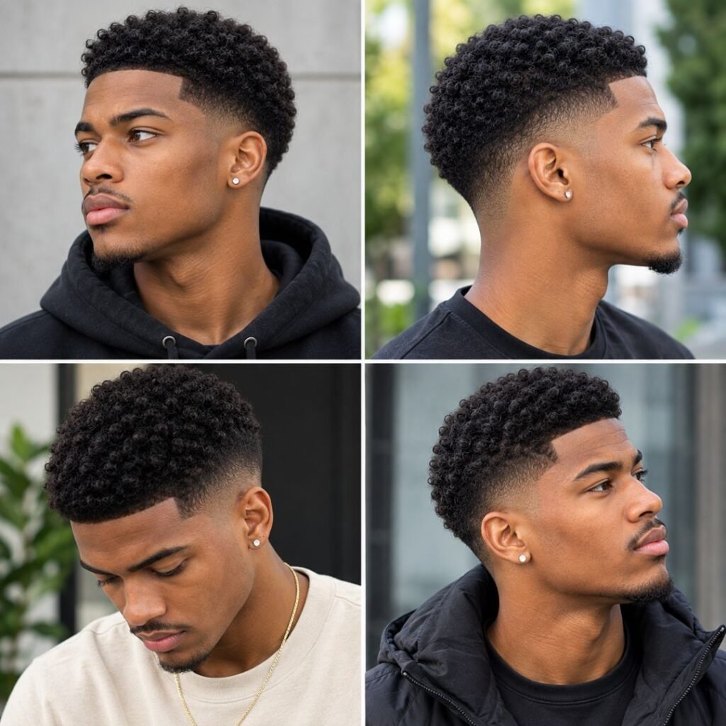 Mid Taper Fade Black Male