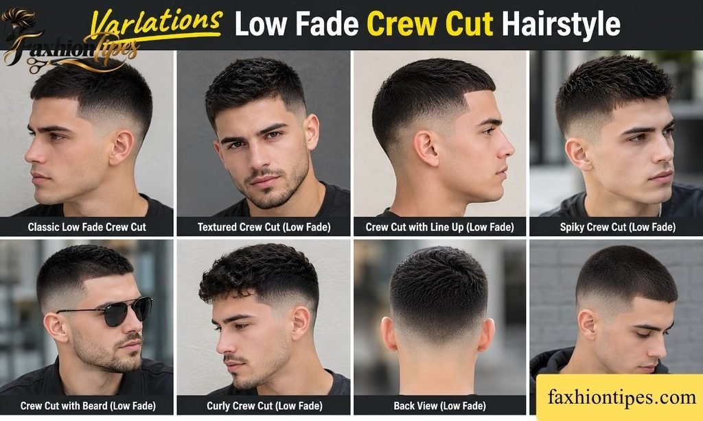 Variations Low Fade Crew Cut Hairstyle