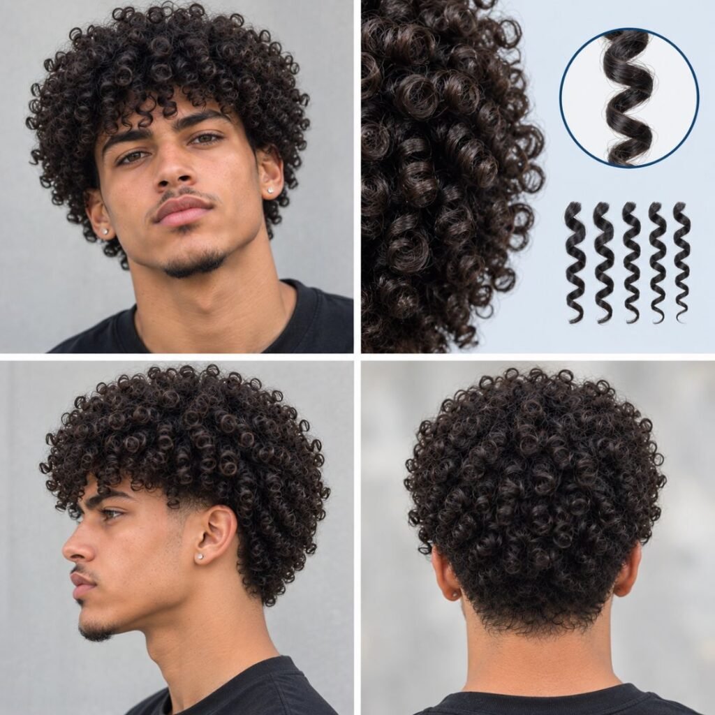 What Is Type 3C Hair for Men