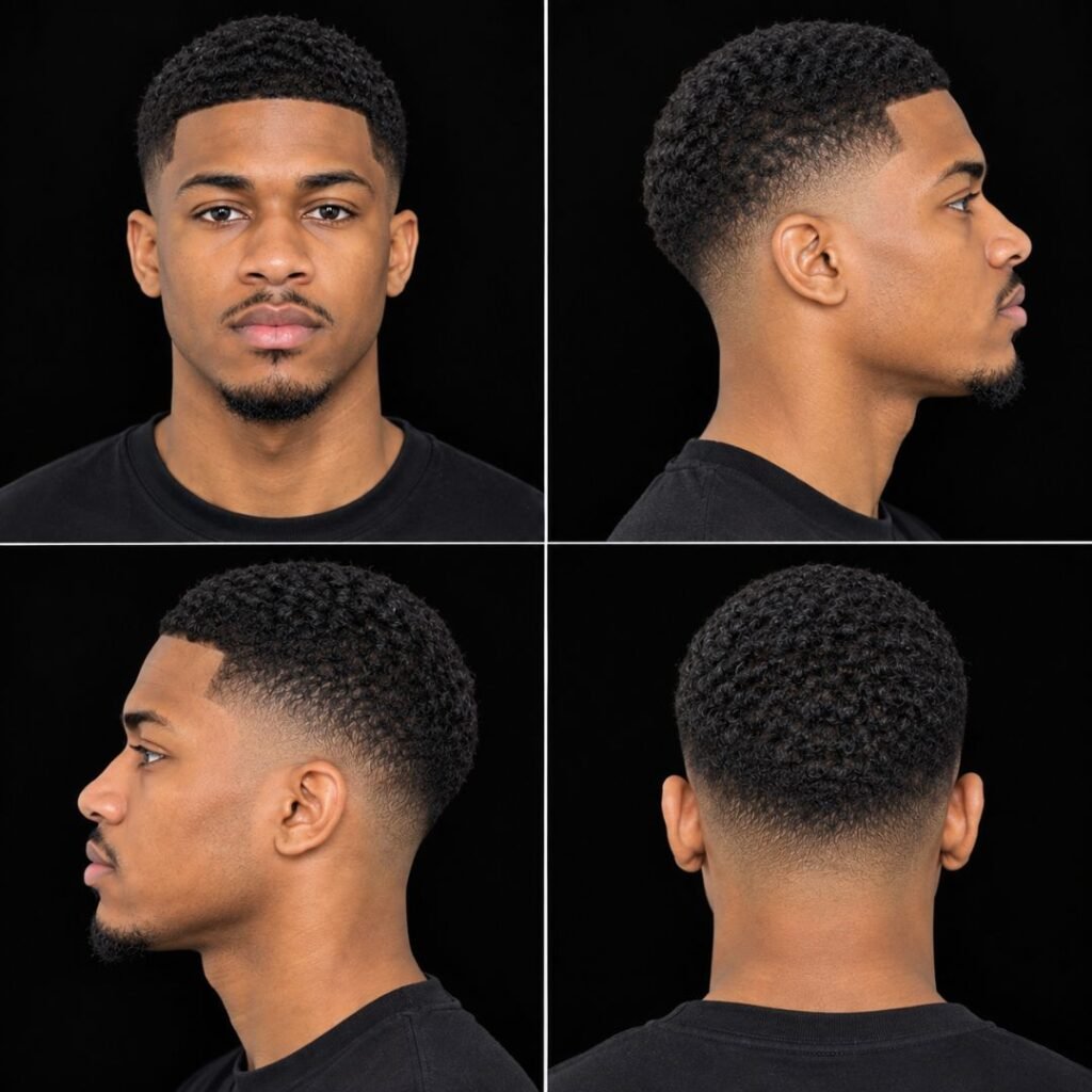 What is a low taper fade for black men?