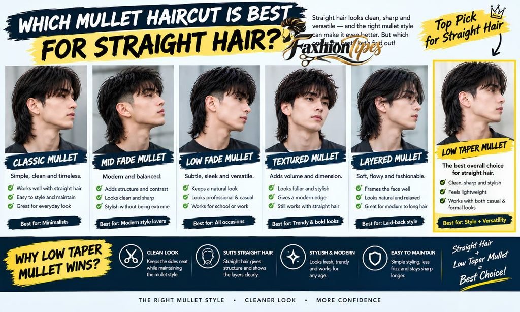 Which mullet haircut is best for straight hair?