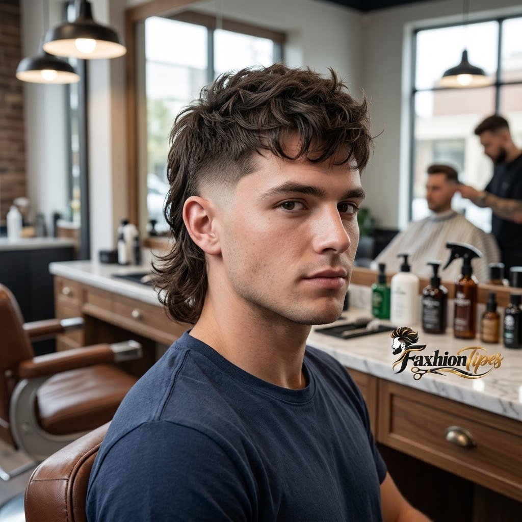 Low Taper Mullet Fade