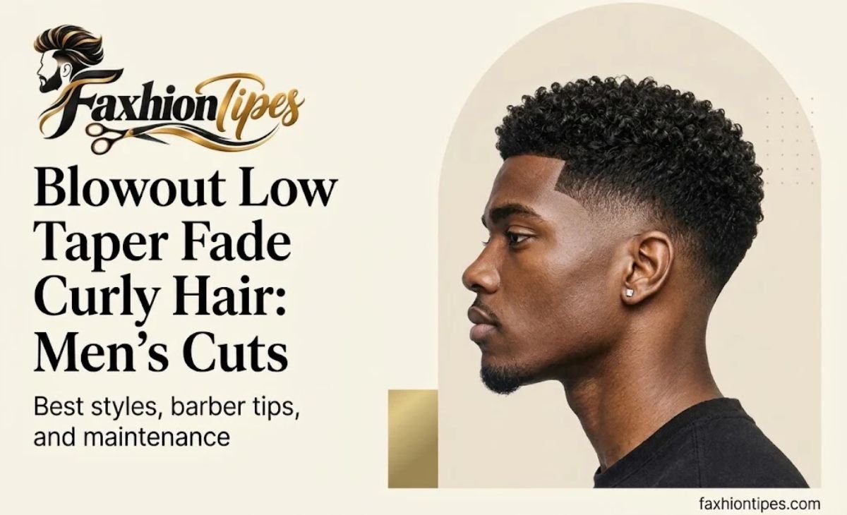 Blowout Low Taper Fade Curly Hair