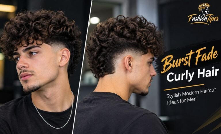 Burst Fade Curly Hair