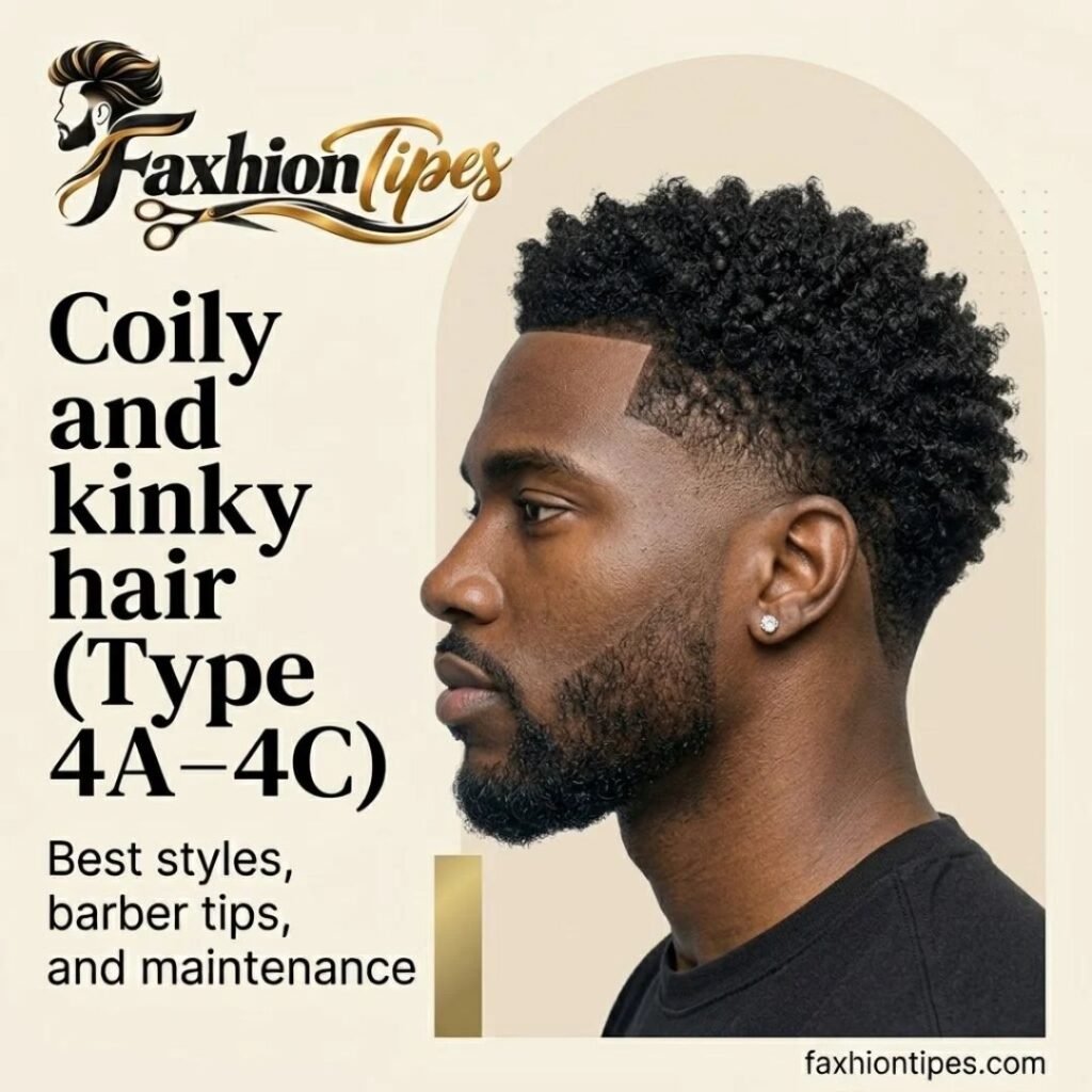 Coily and kinky hair (type 4A–4C)