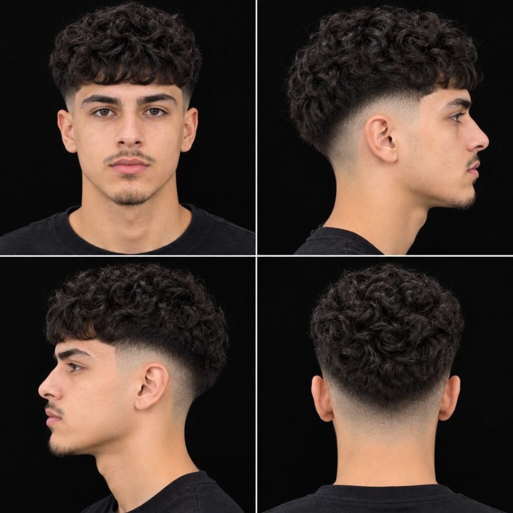 Curly Edgar Cut