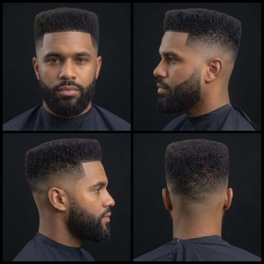 High Top with Mid Taper Fade