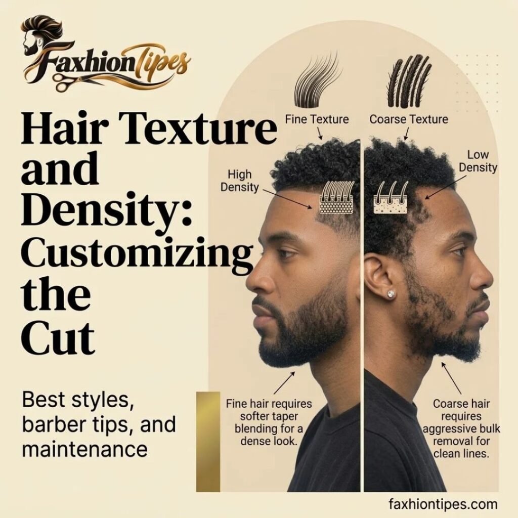 How does hair texture and density change the cut?