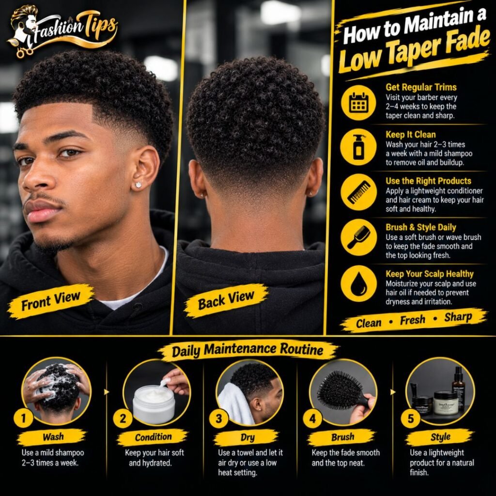 How to maintain a low taper fade