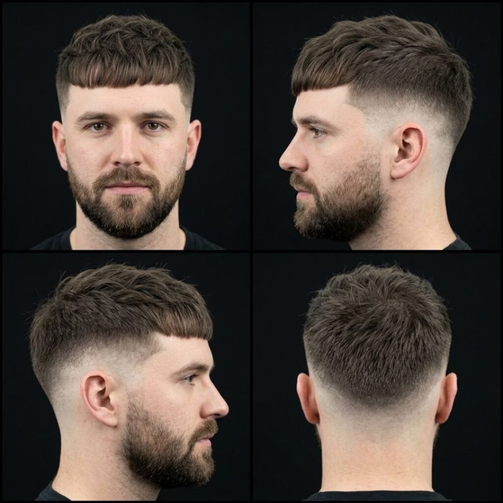 Messy Burst Fade French Crop