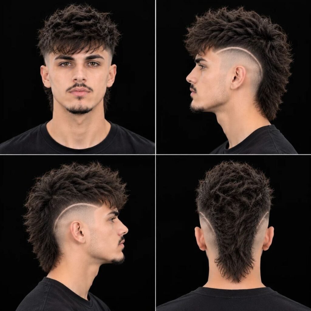 Messy Burst Fade Mohawk