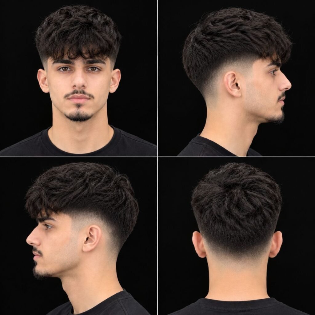  Mid Taper Fade Fringe