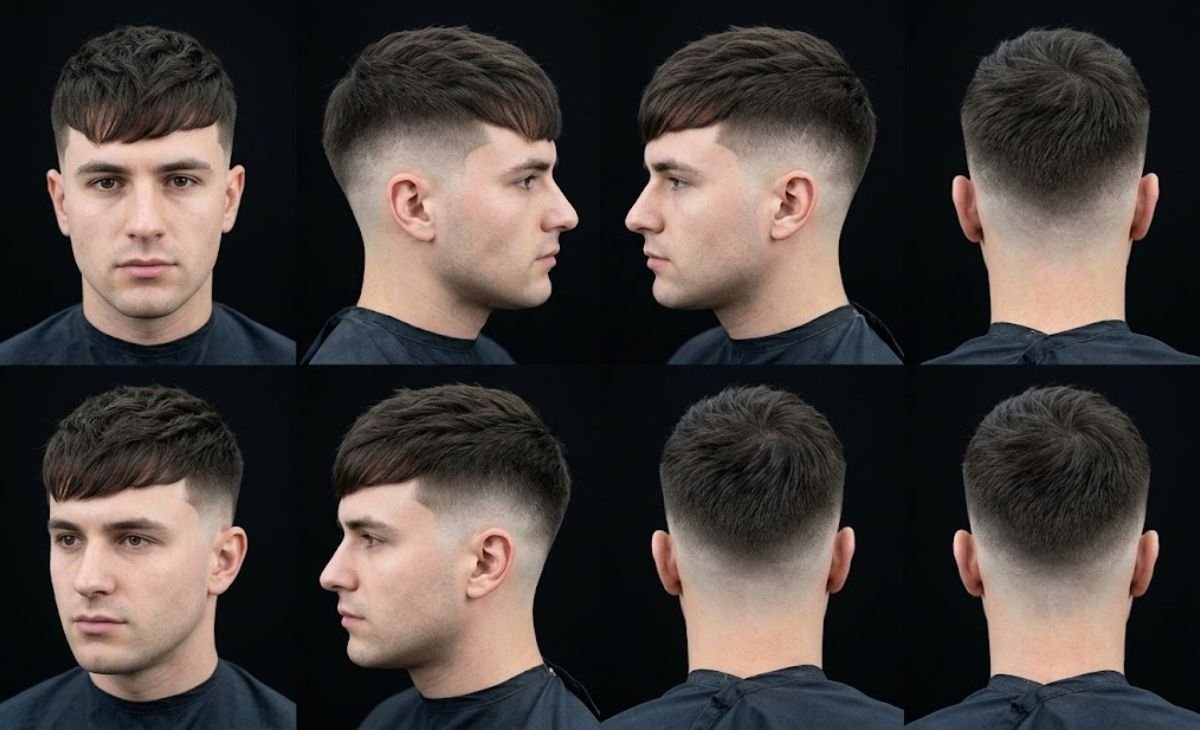 Mid Taper Fade Fringe