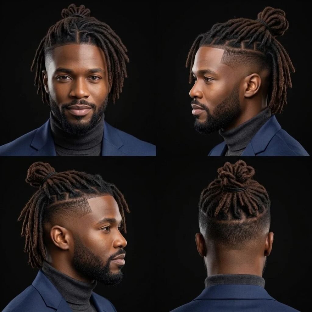 Mid taper dreads men