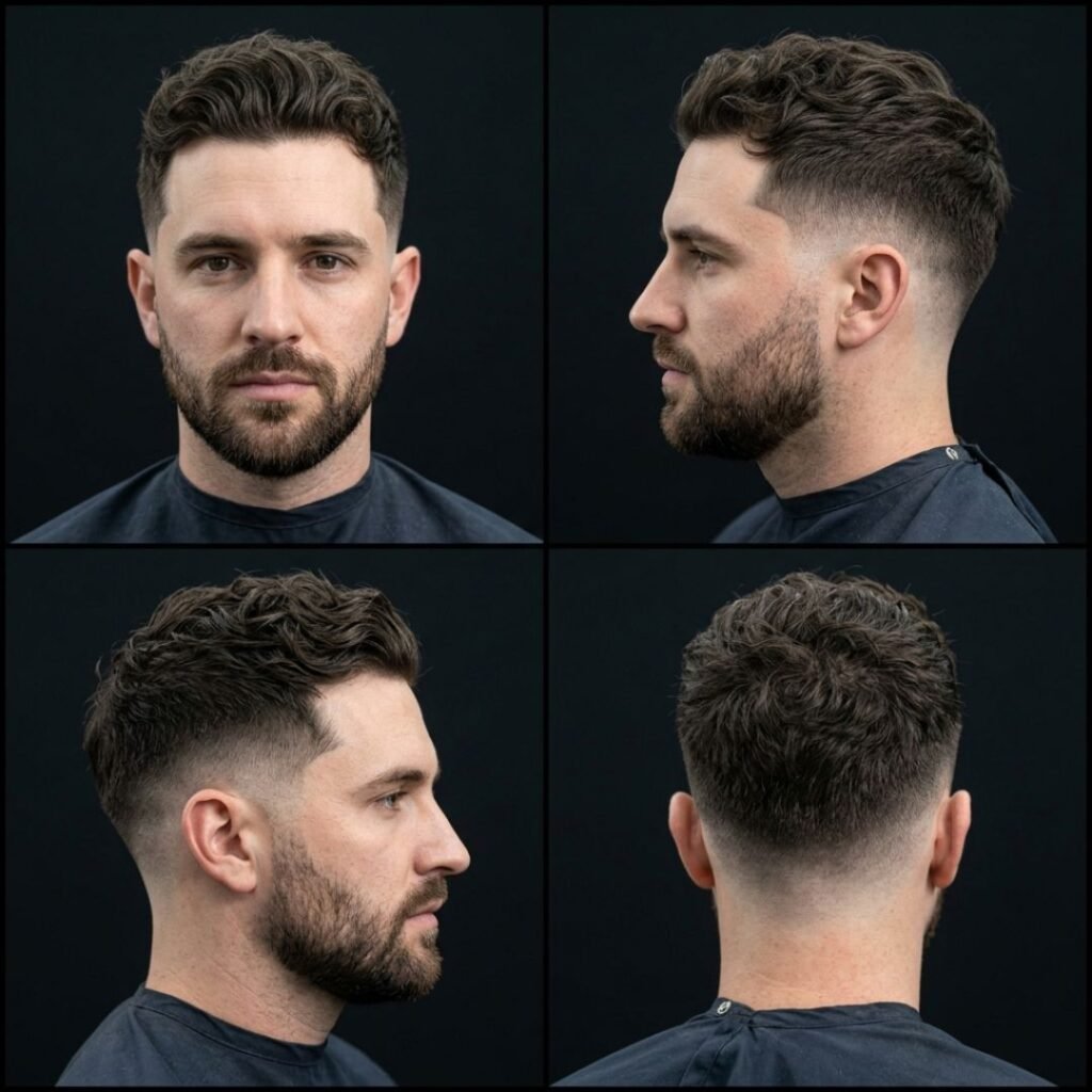 Mid taper fade