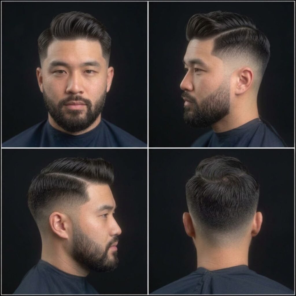  Side Part Mid Taper