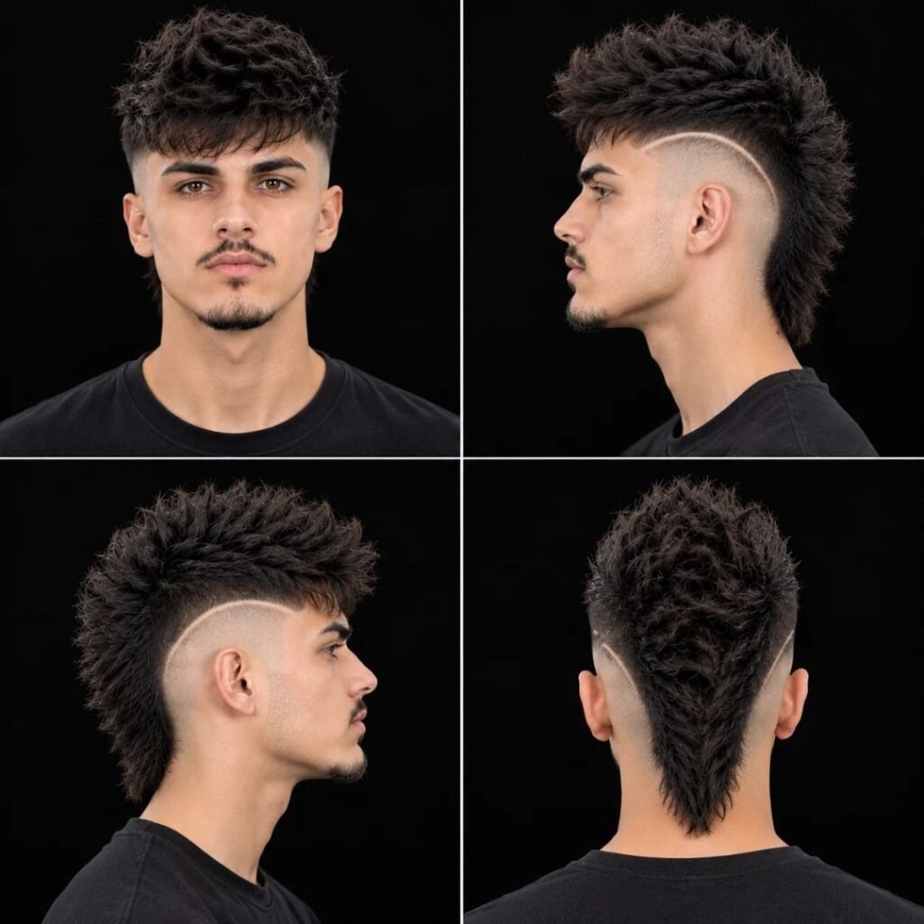 Skin Burst Fade Mohawk