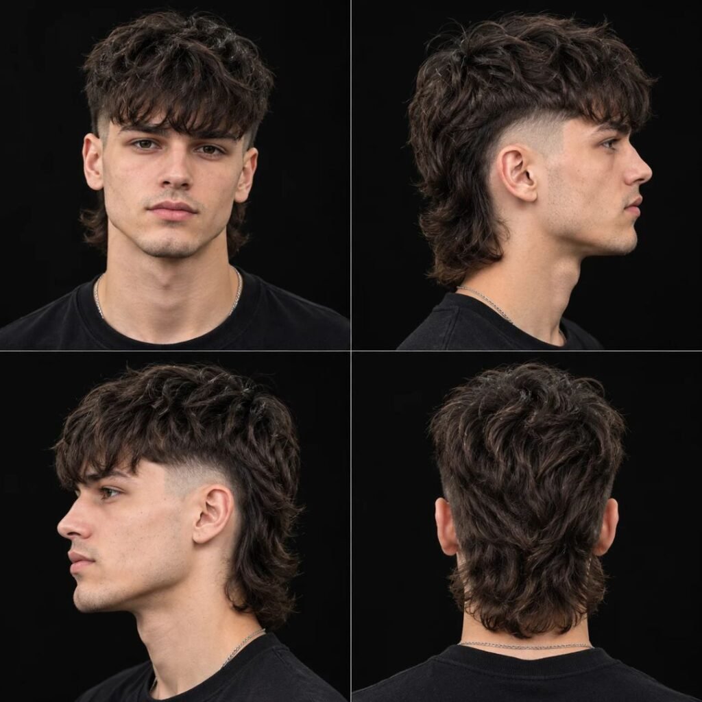 Skullet haircut With bangs