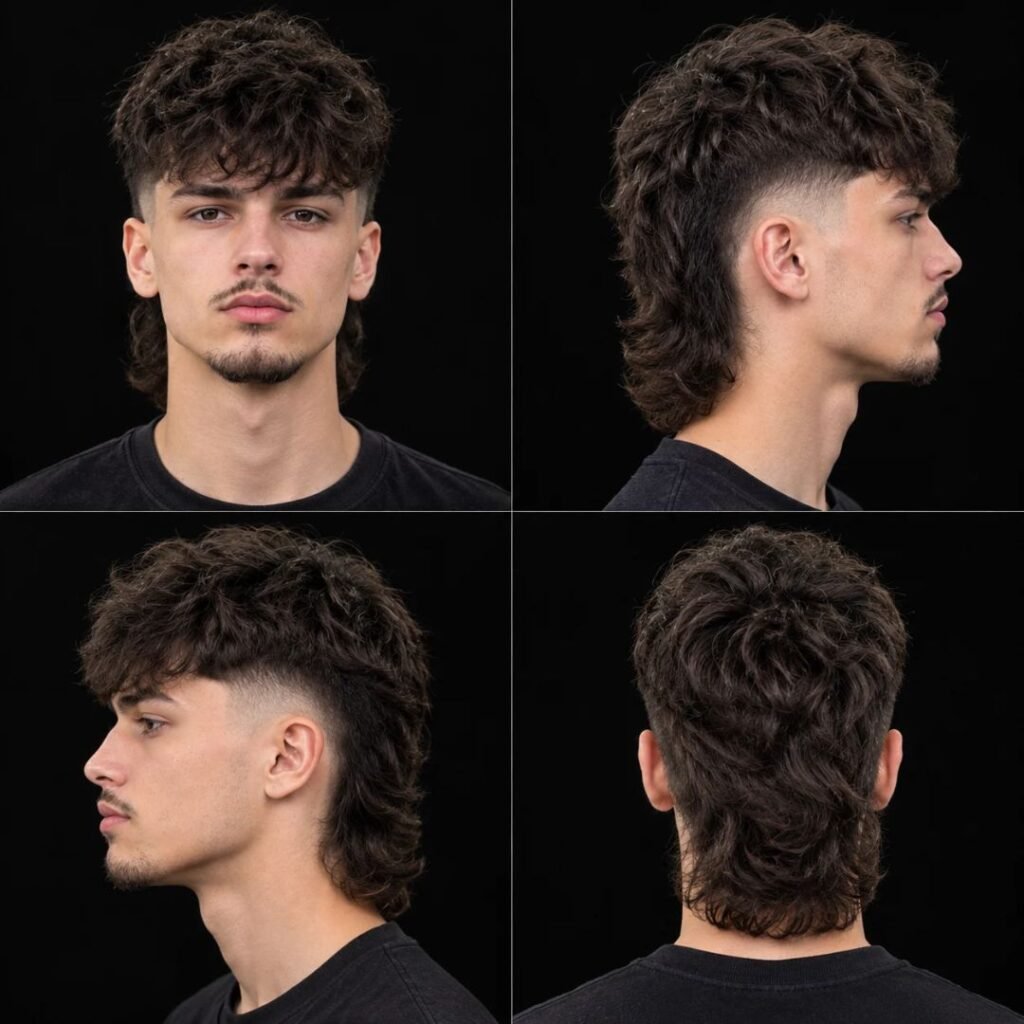 Skullet haircut fade