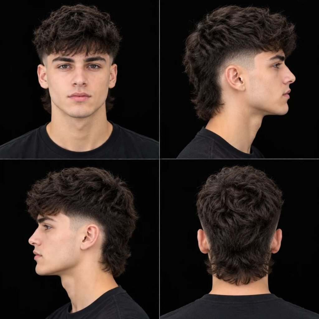 Taper Fade Haircut Mullet